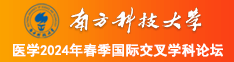 男女插逼网站南方科技大学医学2024年春季国际交叉学科论坛